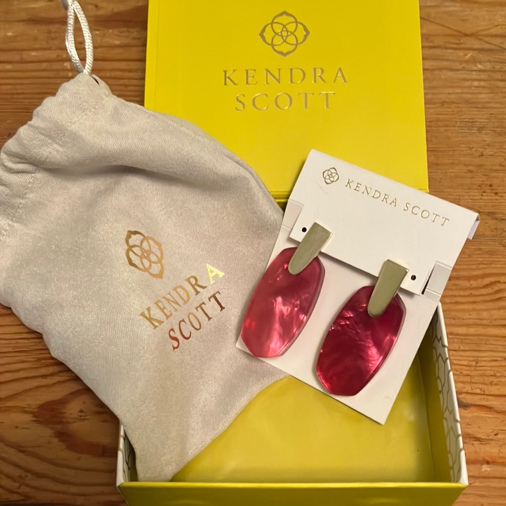 Kendra Scott earrings pink
